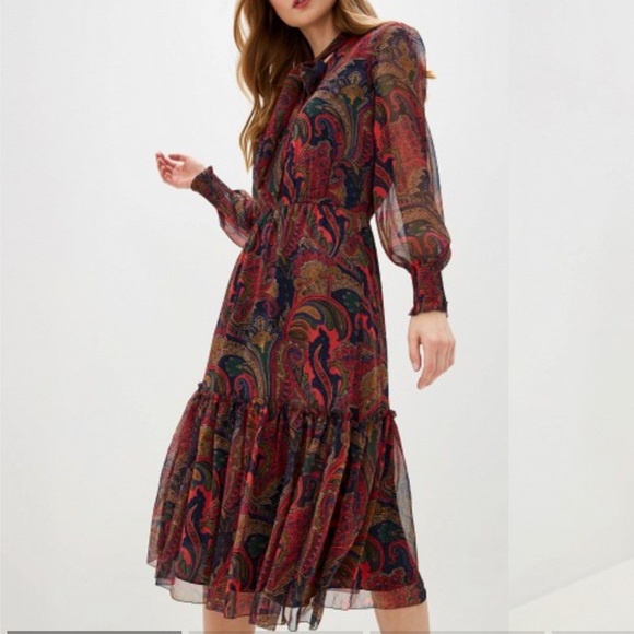 Lauren Ralph Lauren Dresses & Skirts - Lauren Ralph Lauren Paisley Georgette Dress